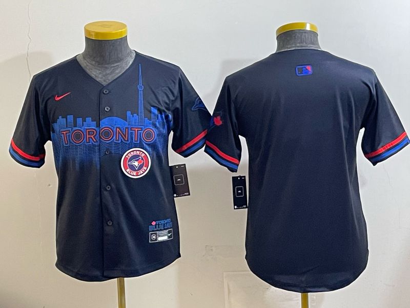 Youth 2025 Toronto Blue Jays Blank black Joint Name Nike MLB Jersey 07